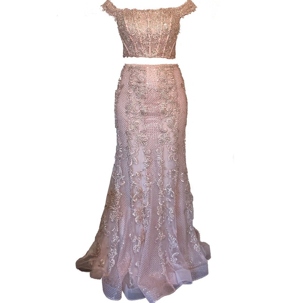 MON CHERI 's Two pieces Dress, Color: ROSE GOLD, Size: 8 - Picture 1 of 7